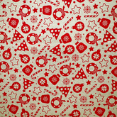 Décorations de Noël 80 % coton 20 % polyester 140 cm de large Tissu imprimé numériquement Crafty Cottons Idéal pour l'artisanat, la couture, le matelassage, les fanions, le patchwork